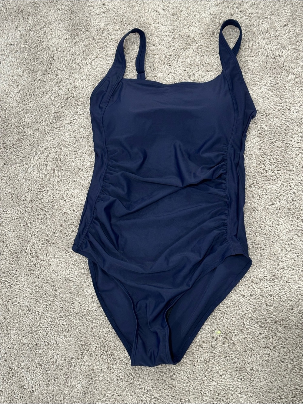 Classic Navy One-Piece Swimsuit. Medium